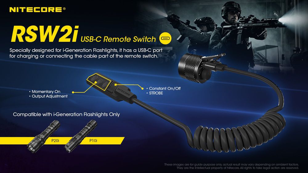 Nitecore RSW2i Tactical Remote Switch
