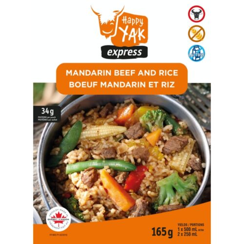 Happy Yak Mandarin Beef & Rice