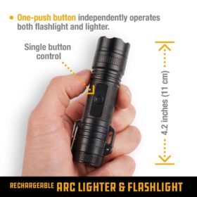 Rechargeable ARC Lighter & Flashlight