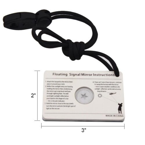 Survival Floating Signal Mirror, 2 x 3"