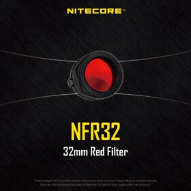 Nitecore Flashlight Filter 32 mm, Red