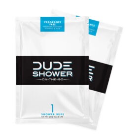 DUDE Shower Body Wipes, 2/Pack
