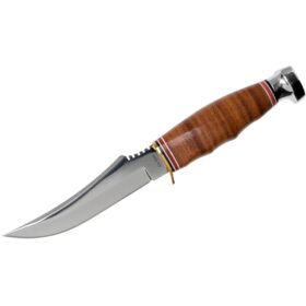 KA-BAR 1233 Skinner Knife, Leather Handle