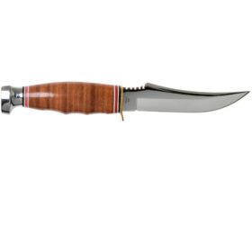 KA-BAR 1233 Skinner Knife, Leather Handle