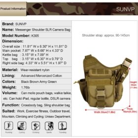 Protector Plus Messenger Shoulder SLR Camera Bag