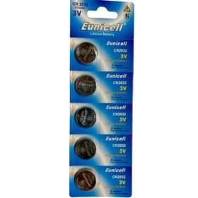 Eunicell CR 2032 Lithium Battery 5/Pack
