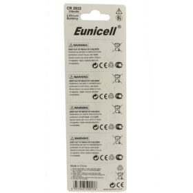 Eunicell CR 2032 Lithium Battery 5/Pack