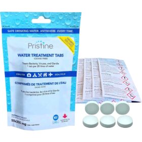 Pristine Water Purification 20L Tabs, 50/pack