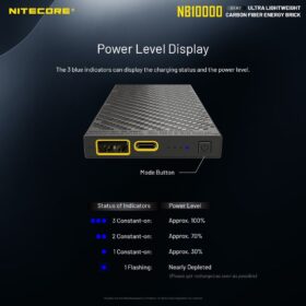 Nitecore NB10000 GEN2 Power Bank, 10000 mAh