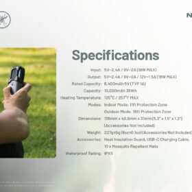 Nitecore EMR20 Rechargeable Mosquito Repeller