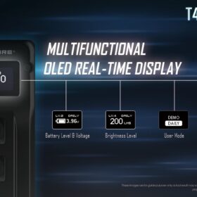 Nitecore T4K 4000 Lumen Super Bright EDC Flashlight