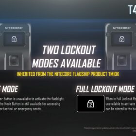 Nitecore T4K 4000 Lumen Super Bright EDC Flashlight