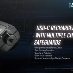 Nitecore T4K 4000 Lumen Super Bright EDC Flashlight