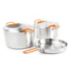 GSI Glacier Stainless Base Camper Large Set