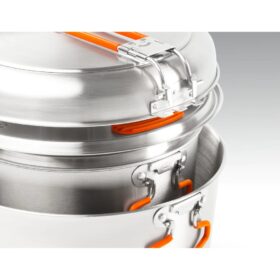 GSI Glacier Stainless Base Camper Large Set