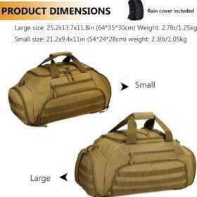 Protector Plus Large Tactical Duffle Bag, 45 L