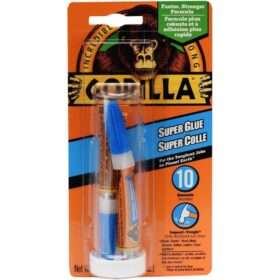 Gorilla Super Glue Liquid, 2 tubes