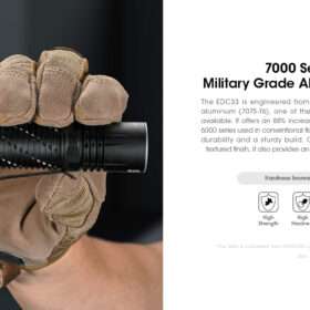 Nitecore EDC33 Tactical EDC Flashlight, 4000 lm