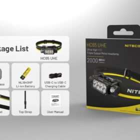 Nitecore HC65 UHE Ultra High Triple Output Headlamp