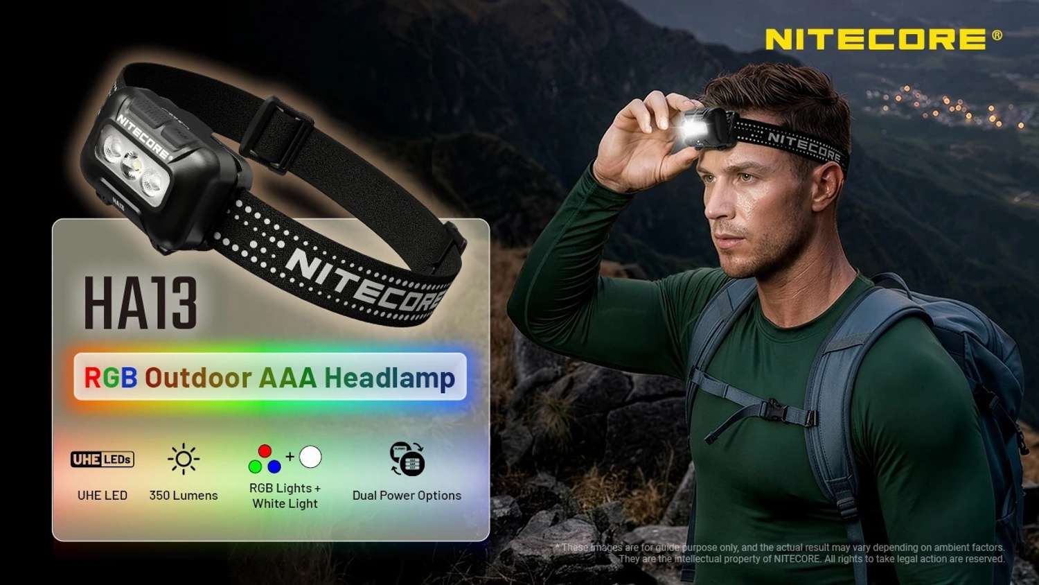 Nitecore HA13 RGB Outdoor AAA Headlamp