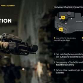 Armytek Parma C2IR Pro Tactical Flashlight