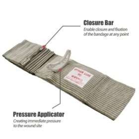 Rhino Emergency Bandage w/Pressure Bar, Green