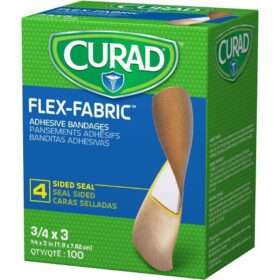 CURAD Flex-Fabric Bandages, 3/4" x 3"