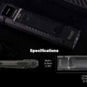 Nitecore EDC29 Luminblade Flashlight, Slim Design, 6500 Lumens