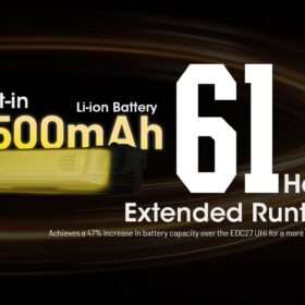 Nitecore EDC29 Luminblade Flashlight, Slim Design, 6500 Lumens