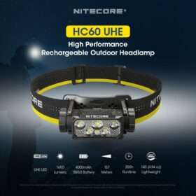 Nitecore HC60 UHE Headlamp, 1600 Lumens