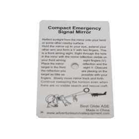 Emergency Signal Mirror, Large 5" x 3"