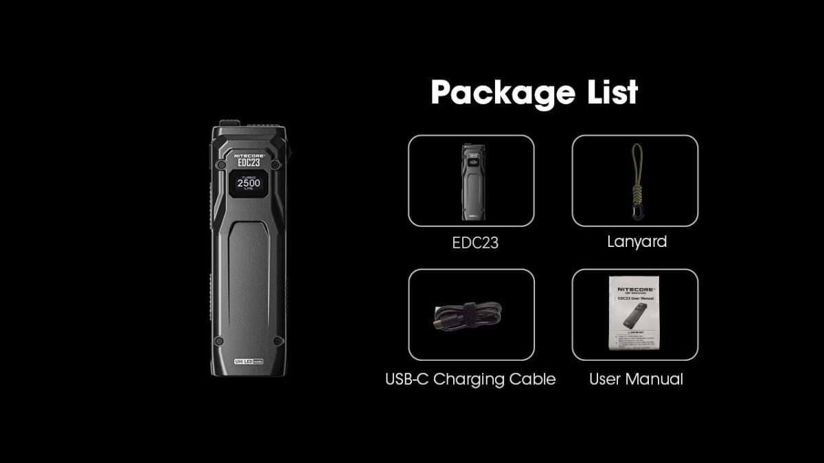 Nitecore EDC23 Ultra Slim Flat EDC Flashlight