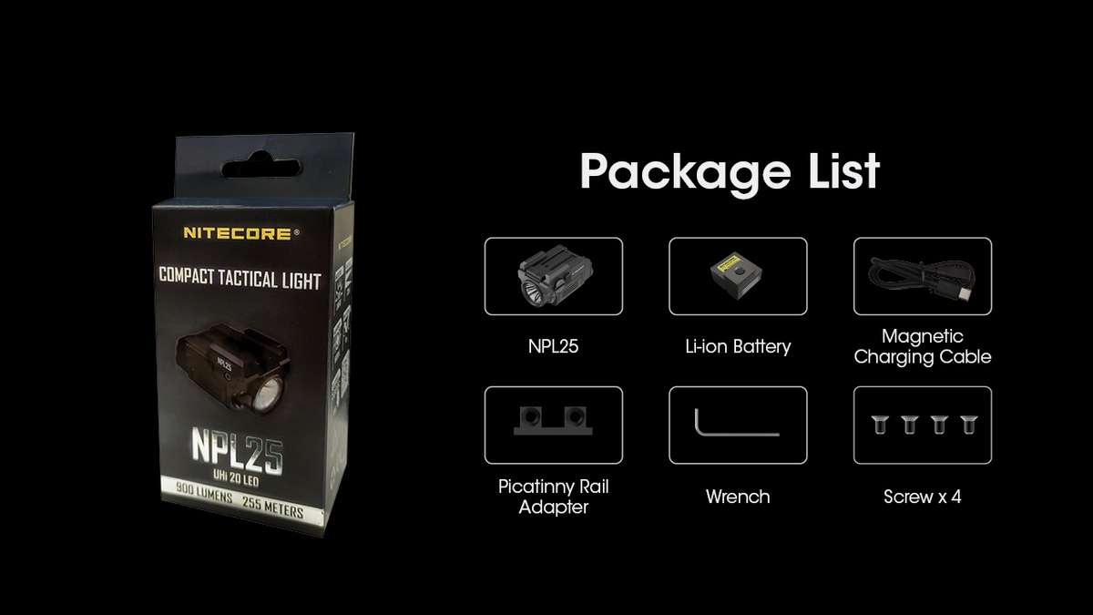 Nitecore NPL25 Compact Tactical Light