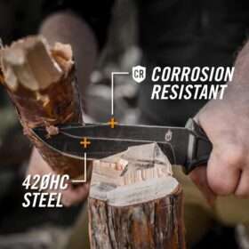 Gerber StrongArm Fixed Blade Knife, Fine Edge, Coyote