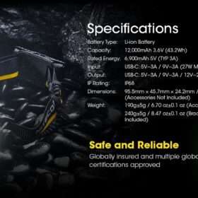 Carbon Battery 12K Extended Headlamp Runtime Kit