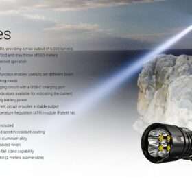 Nitecore EX7 Variable Beam Pattern Flashlight