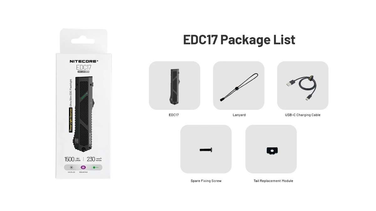 Nitecore EDC17 Ultra Slim EDC Flashlight