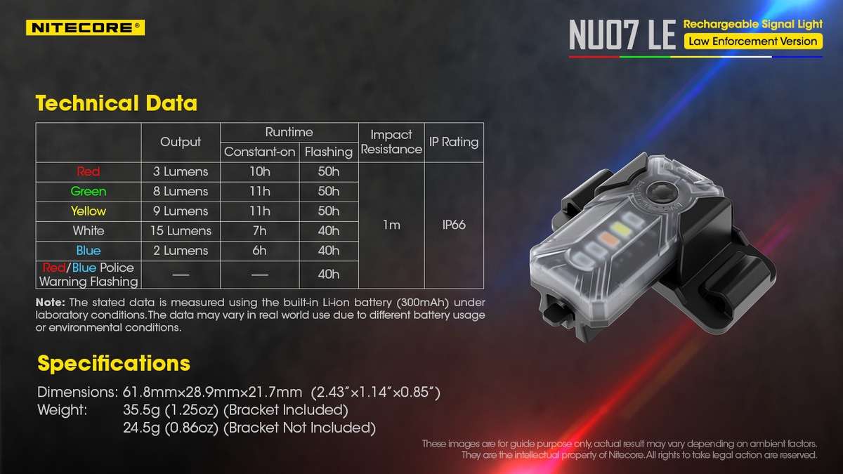 Nitecore NU07 LE Law Enforcement Signal Light