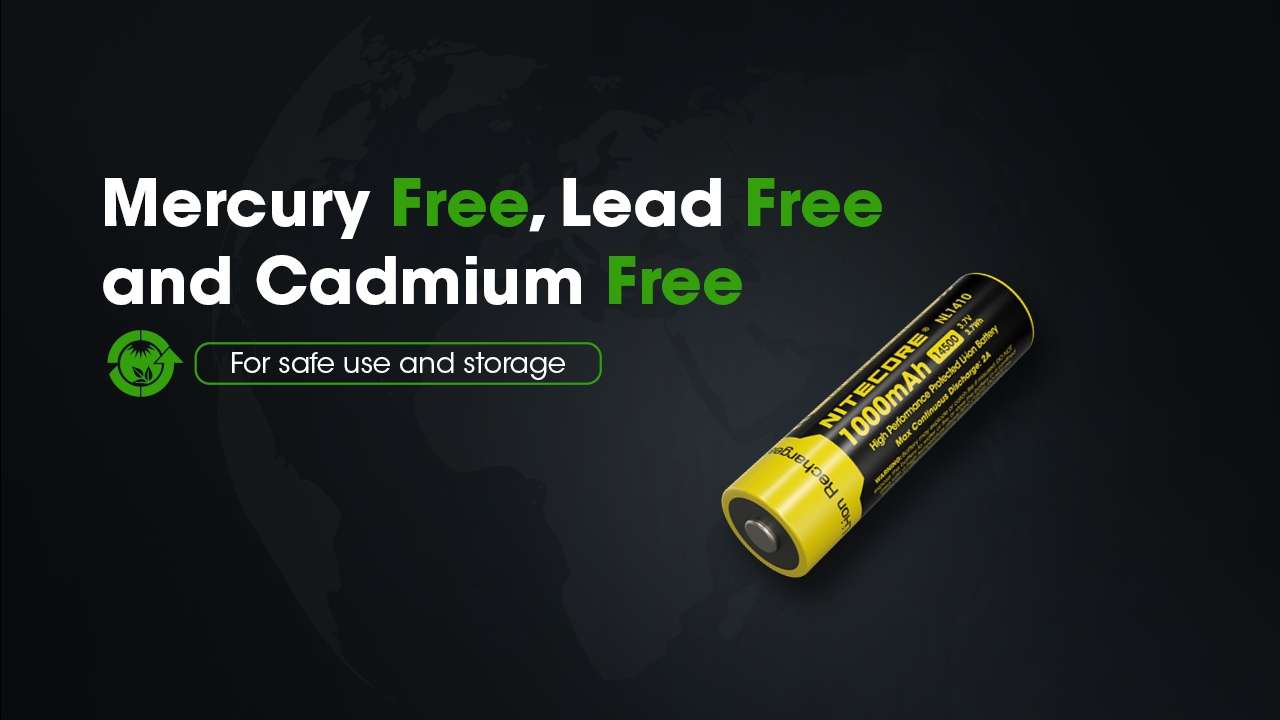 Nitecore NL1410 14500 Rechargeable Li-ion Battery