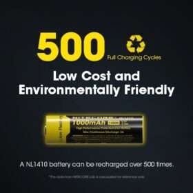 Nitecore NL1410 14500 Rechargeable Li-ion Battery