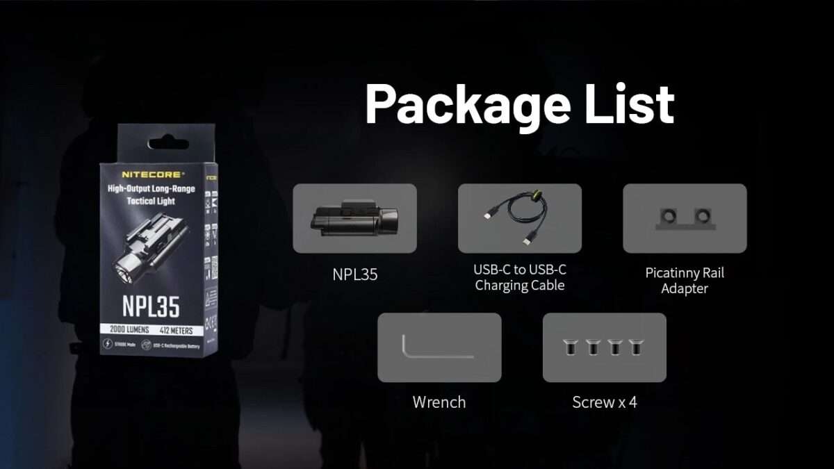 Nitecore NPL35 High-Output Long-Range Tactical Light