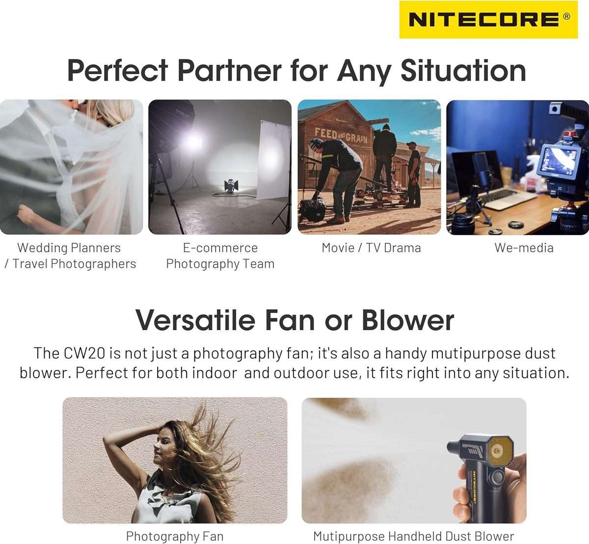 Nitecore CW20 Pocket Photography Fan