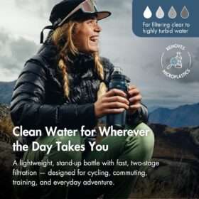 Katadyn BeFree AC 2-Stage Filter Travel Water Bottle 0.7L