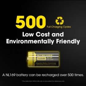 Nitecore NL169 Rechargeable 16340 Battery
