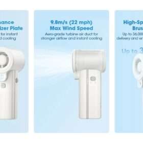 izzCool™ 40 High-Speed Handheld Air Conditioner Fan