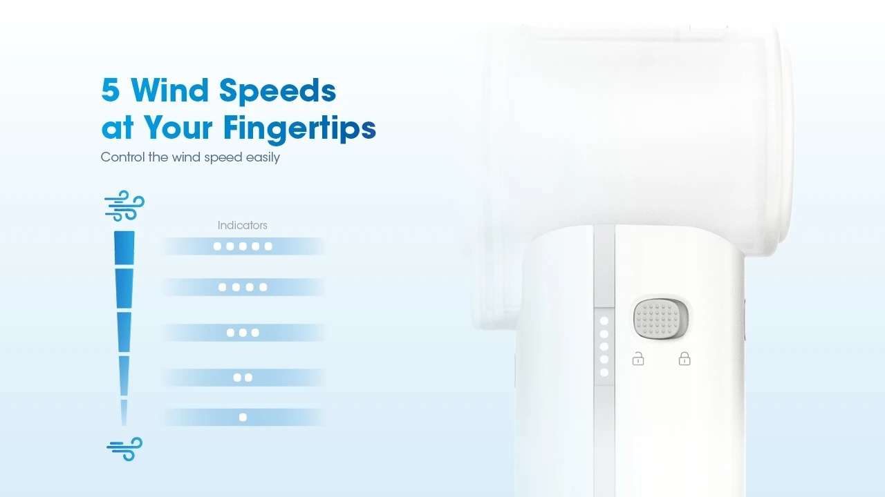 izzCool™ 40 High-Speed Handheld Air Conditioner Fan