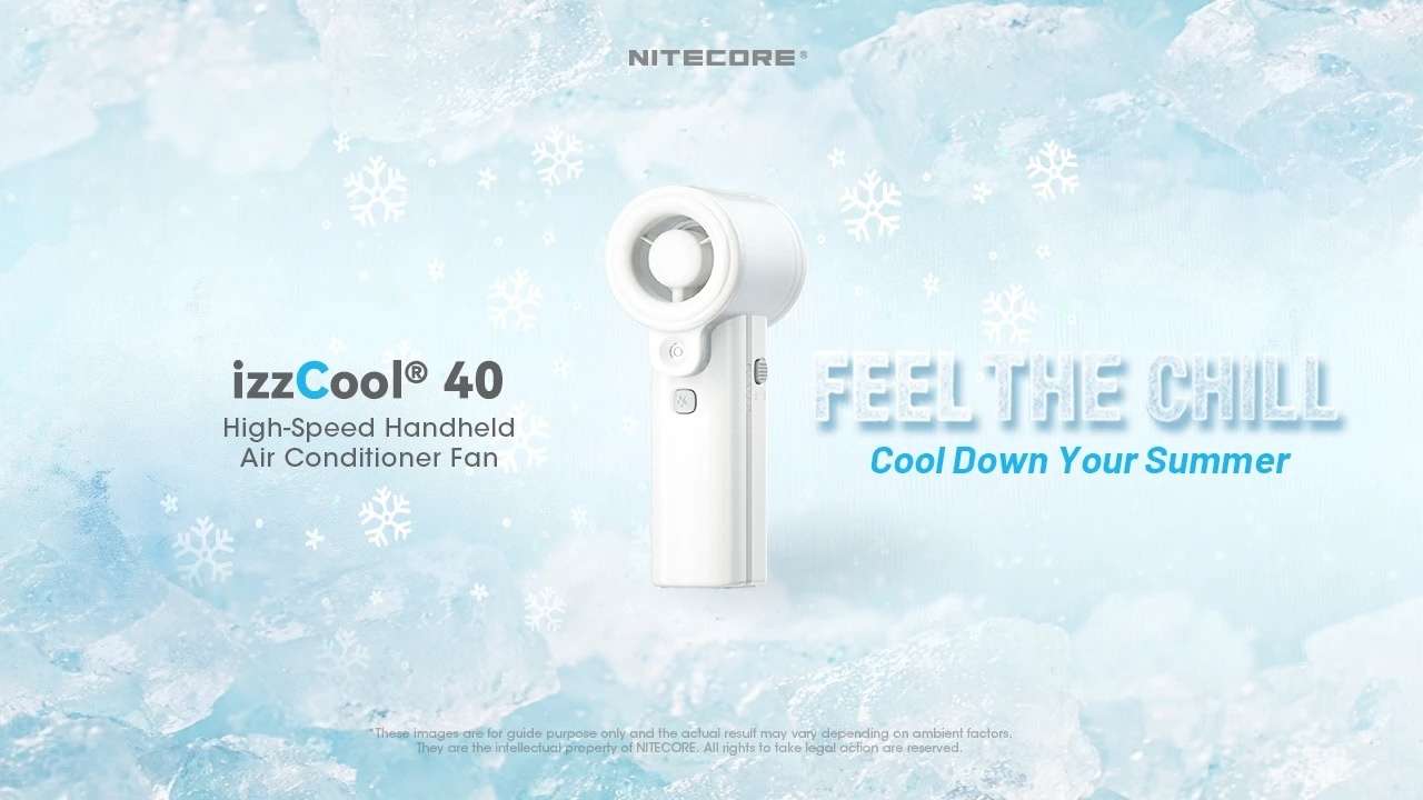izzCool™ 40 High-Speed Handheld Air Conditioner Fan