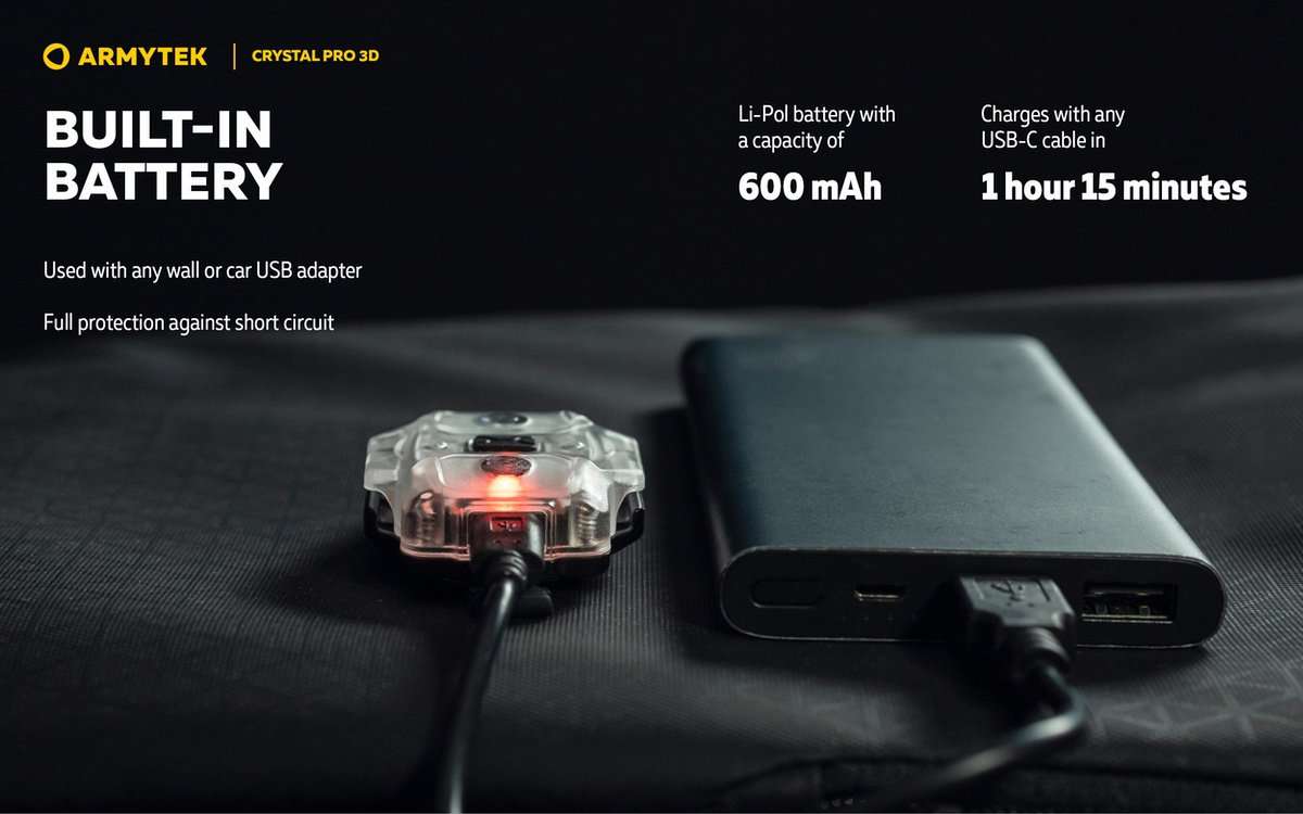Armytek Crystal Pro 3D – 7-in-1 Multifunctional Light