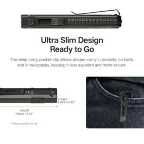 Nitecore EDC15 Dual Light Sources Ultra Slim EDC Flashlight