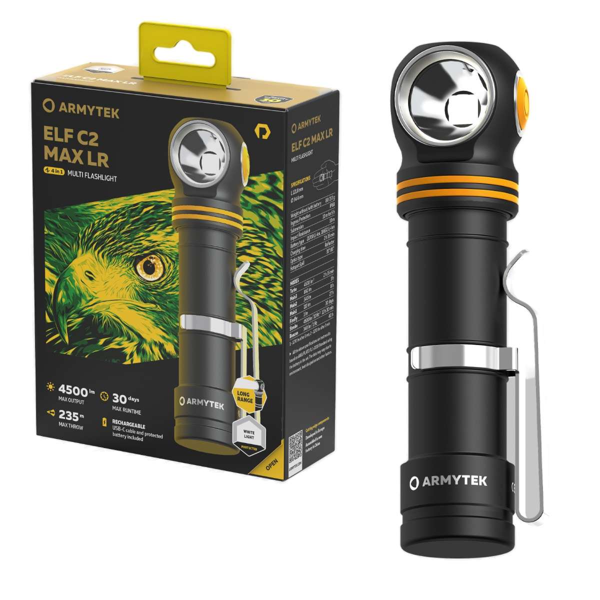 Armytek ELF C2 MAX LR USB-C PCB
